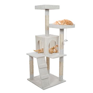 Pet Adobe Multi-Level Cat Tree House