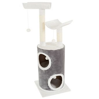 Pet Adobe Cat 44.75-Inch Multi-Level Kitty Condo
