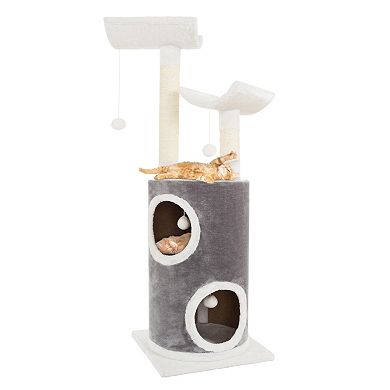 Pet Adobe Cat 44.75-Inch Multi-Level Kitty Condo