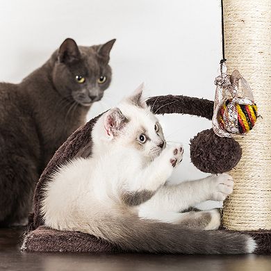 Pet Adobe 6-Tier Cat Tree Tower with Cat Bed