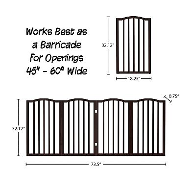 Pet Adobe Freestanding Scallop Top Pet Gate