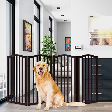 Pet Adobe Freestanding Scallop Top Pet Gate