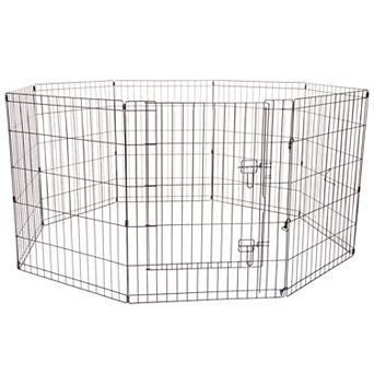 Pet Adobe Folding Puppy Playpen - 58 x 60 x 30 Enclosure