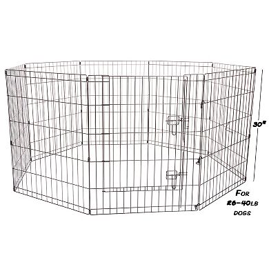 Pet Adobe Folding Puppy Playpen - 58 x 60 x 30 Enclosure