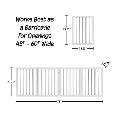 Pet Adobe Freestanding 4 Panel Pet Gate