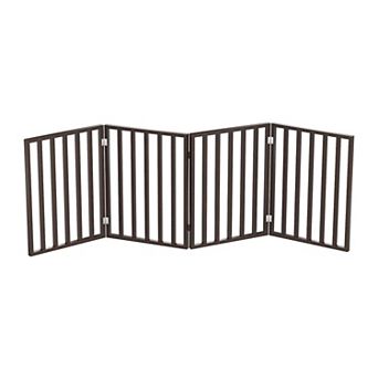 Pet Adobe Freestanding 4 Panel Folding Pet Gate