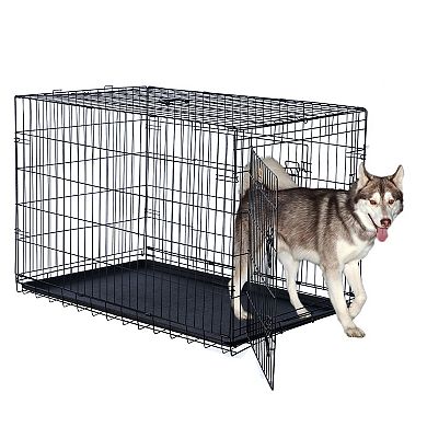 Pet Adobe Portable Folding Wire Dog Crate