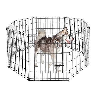 Pet Adobe Folding 8 Panel Pet Playpen - 24 x 30-inch