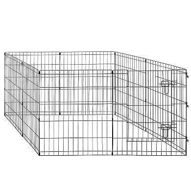 Pet Adobe Folding 8 Panel Pet Playpen - 24 x 30-inch