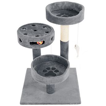 Pet Adobe 3 tier Cat Tower & Interactive Toy