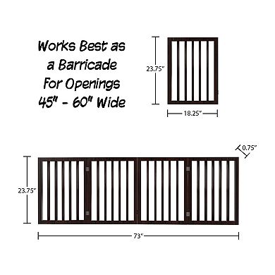 Pet Adobe Freestanding 4 Panel Pet Gate