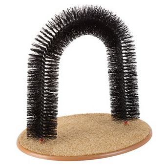 Pet Adobe Self-Grooming Cat Arch with Bristle Ring
