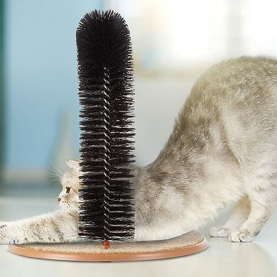 Pet Adobe Self-Grooming Cat Arch with Bristle Ring