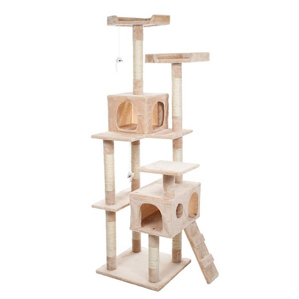 Pet Adobe Multi-Level Cat Tree House