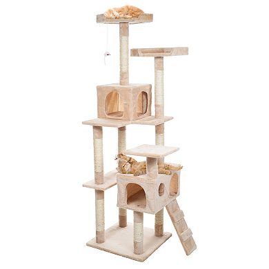 Pet Adobe 5.5-ft. Multi-Level Cat Tree House