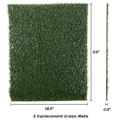 Pet Adobe Artificial Grass Replacement Mats - 23 x 18.5