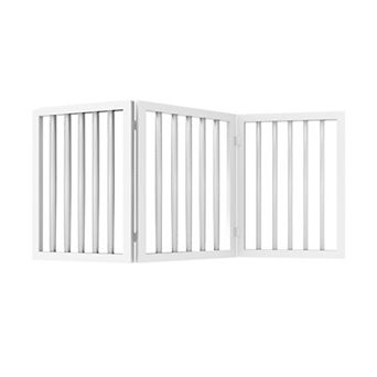 Pet Adobe Freestanding White 3 Panel Pet Gate