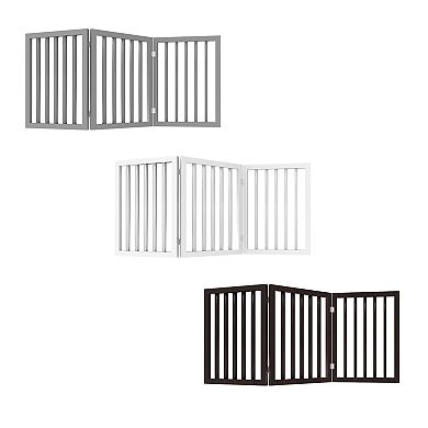 Pet Adobe Freestanding White 3 Panel Pet Gate