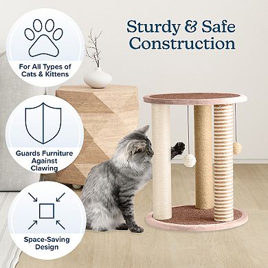 Pet Adobe Cat Scratching Post, Toys, & Play Area