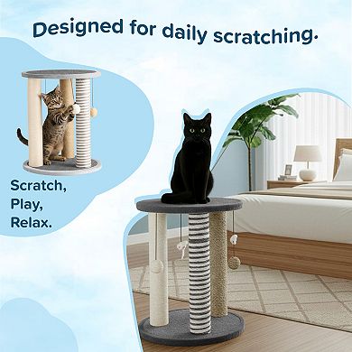 Pet Adobe Cat Scratching Post, Toys, & Play Area