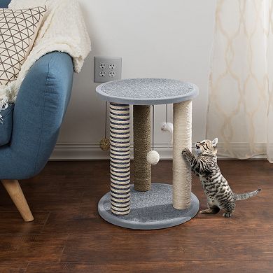 Pet Adobe 19.25-in. Cat Scratching Post with Toys