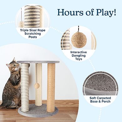 Pet Adobe 19.25-in. Cat Scratching Post with Toys