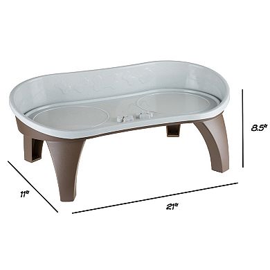 Pet Adobe Elevated Pet Food Tray