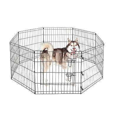 Pet Adobe Folding Metal Pet Playpen 8 Panel