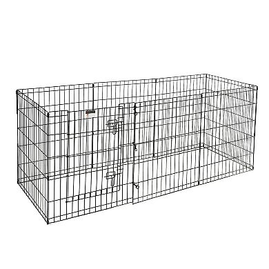 Pet Adobe Folding Metal Pet Playpen 8 Panel