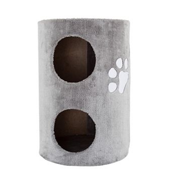 Pet Adobe 2-Story Cat Condo & Scratching Pad