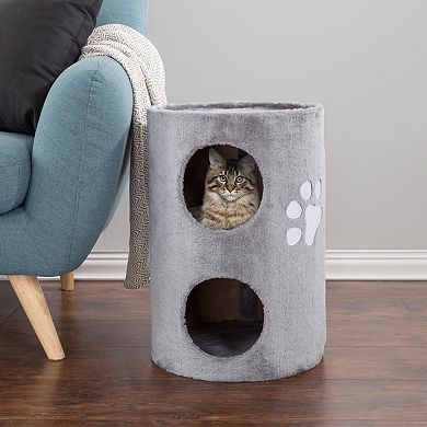 Pet Adobe 2-Story Cat Condo & Scratching Pad