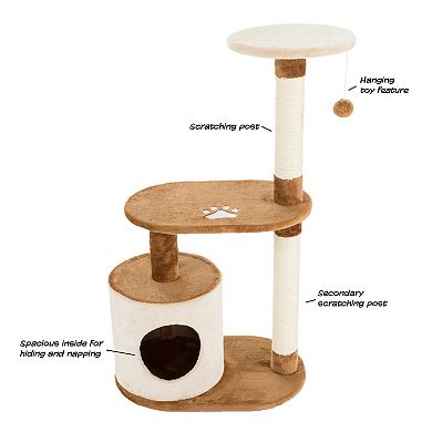 Pet Adobe Cat Multi-Level Kitty Condo - 37.5-in.