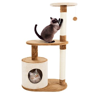 Pet Adobe Cat Multi-Level Kitty Condo - 37.5-in.