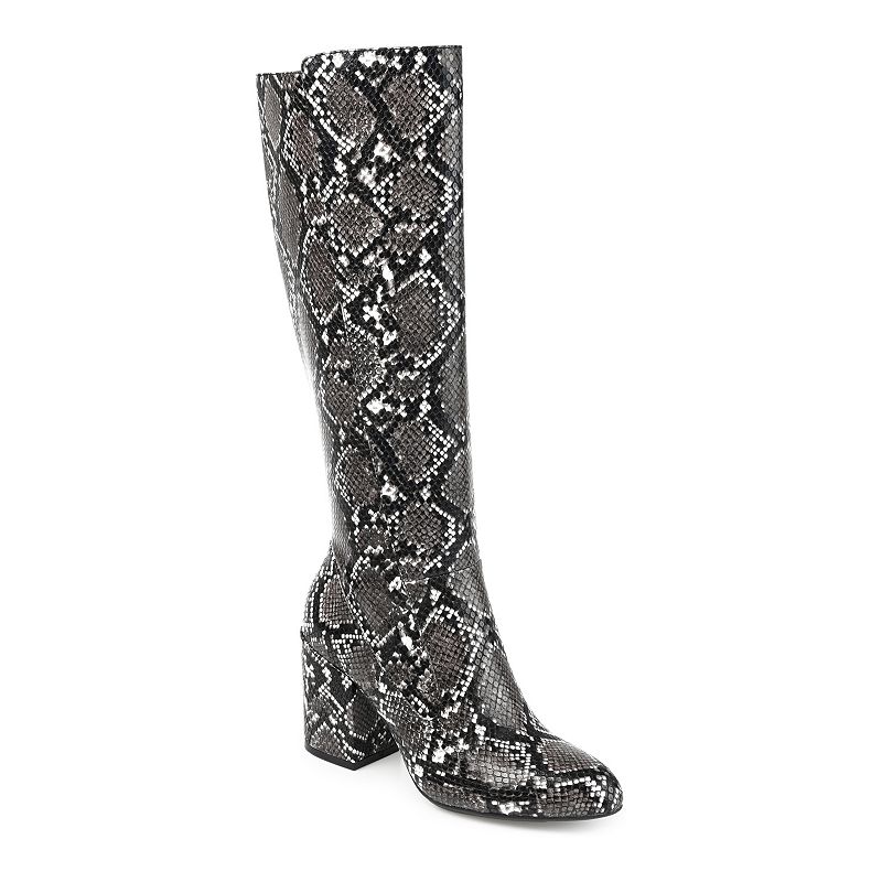 Snakeskin Knee High Boots Kohls