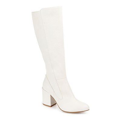 Faux snakeskin knee high boots best sale