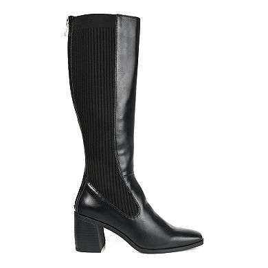 Journee Collection Winny Women's Stretch Knit Knee-High Boots