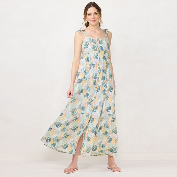 Women's LC Lauren Conrad High-Low Hem Faux-Wrap Maxi Dress