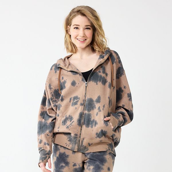 Kohls womens zip up on sale hoodie