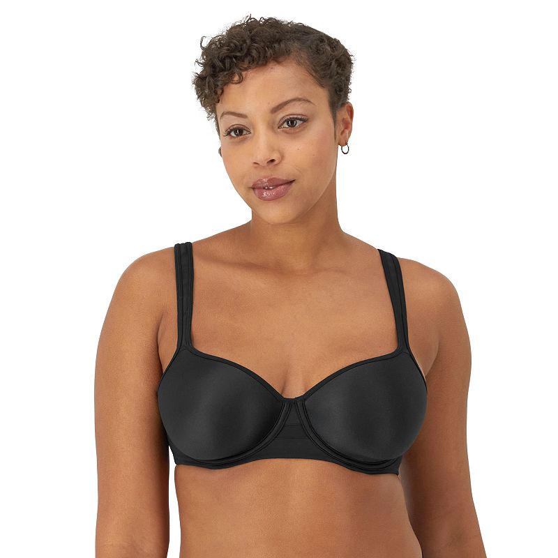 Bali One Smooth U Minimizer Underwire Full-Coverage Bra DF3490, Women's, Size: 38 C, Black
