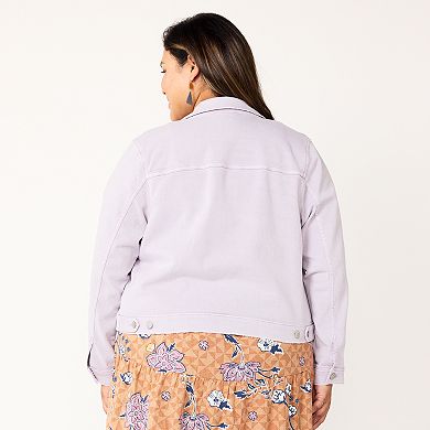 Plus Size Sonoma Goods For Life® Premium Over-Dyed Jacket