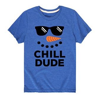 Boys 8-20 Chill Dude Snowman Graphic Tee