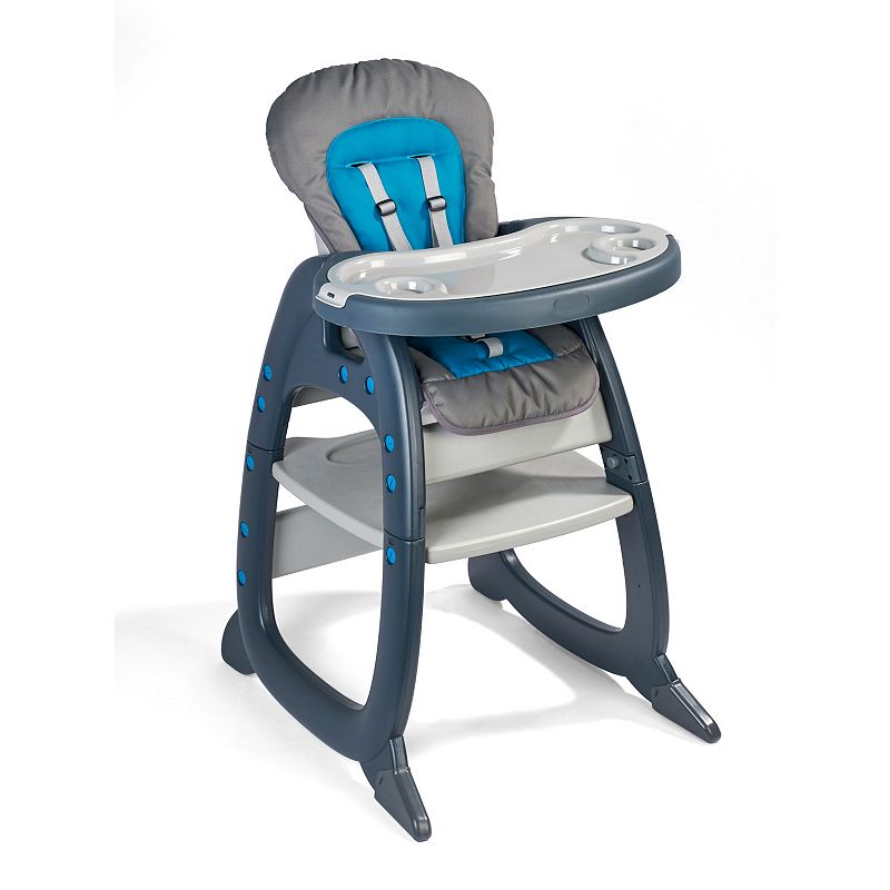 Badger Basket Envee II Baby High Chair with Playtable Conversion, Grey