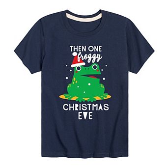 Boys 8-20 One Froggy Christmas Eve Graphic Tee