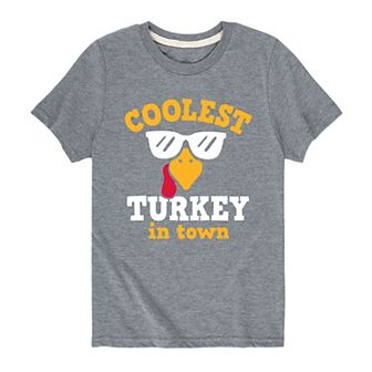 Boys 8-20 Coolest Turkey In Town Graphic Tee