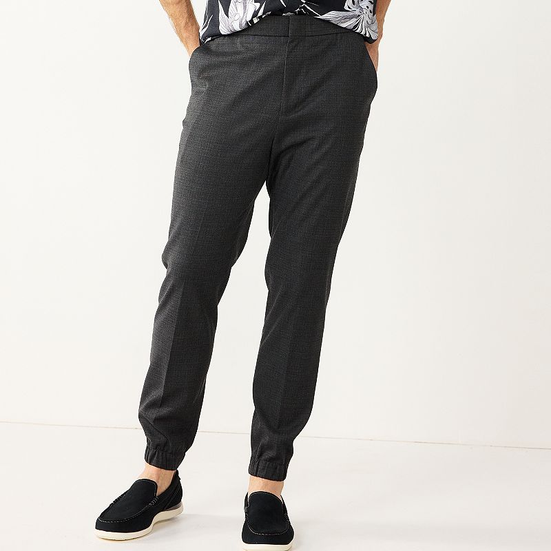 Mens Apt. 9 Premier Flex Jogger Suit Pants, Size: Small, Grey