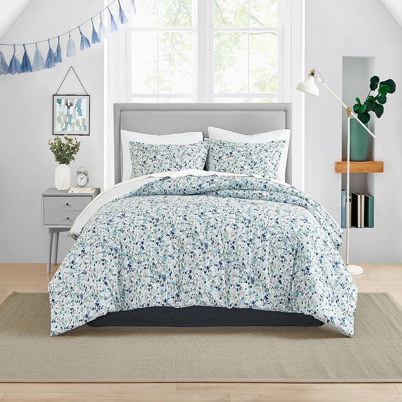 Poppy & Fritz Olivia Comforter Set with Shams, Blue, King