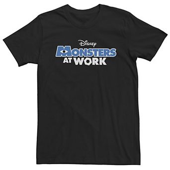 Big & Tall Pixar Monsters At Work Movie Logo Tee