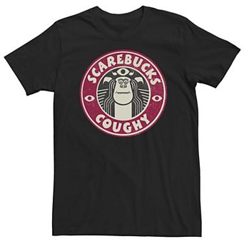 Big & Tall Pixar Monsters At Work Sully "Scarebucks Coughy" Logo Tee