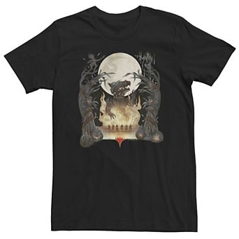 Big & Tall Magic: The Gathering Burn The Wolf Collage Tee