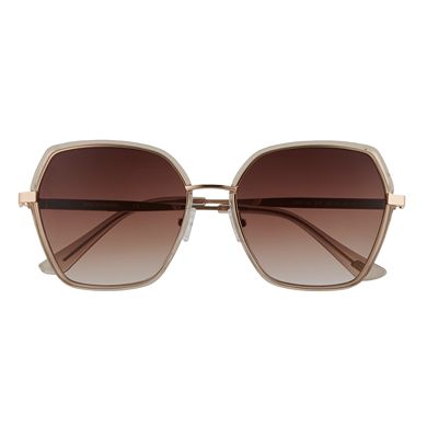 Skechers® Women's 58mm Oversized Butterfly Sunglasses